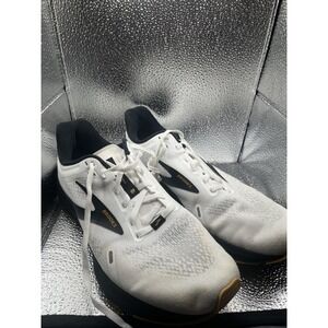 Brooks Launch 9 Running Mens Size 10D White Black Athletic Lace Up Sneakers